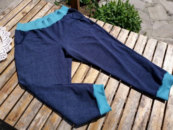 Capri modrý jeans - Image 7