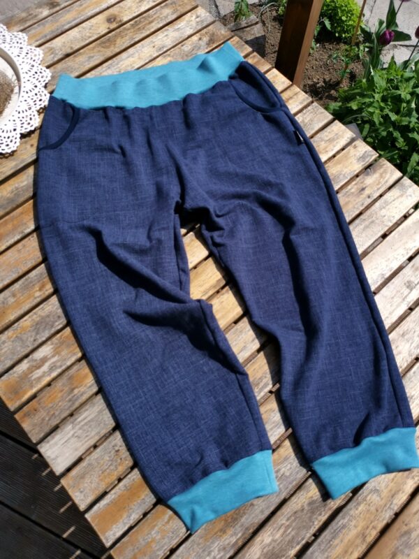 Capri modrý jeans - Image 8