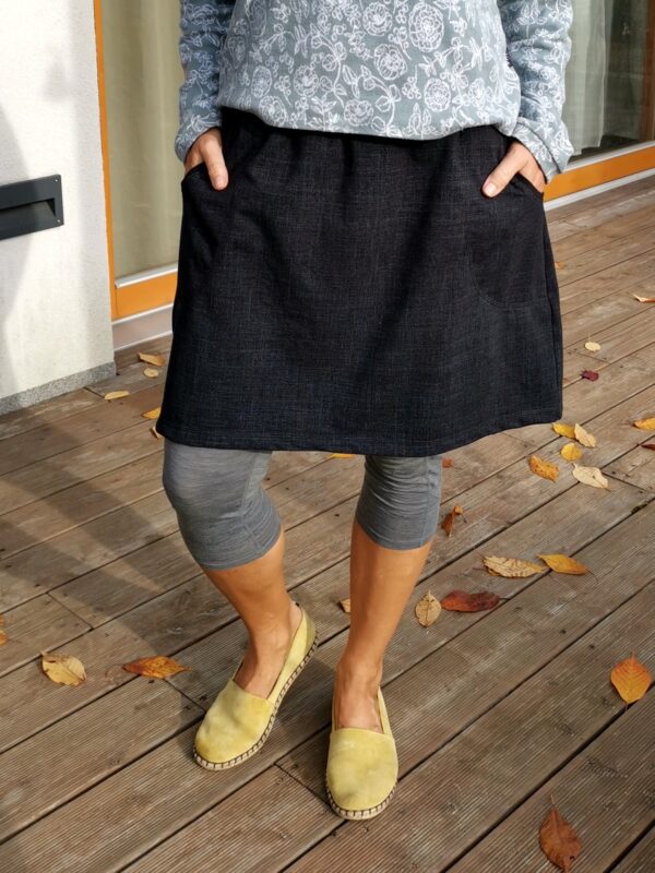 Černá jeans sukně - Image 2