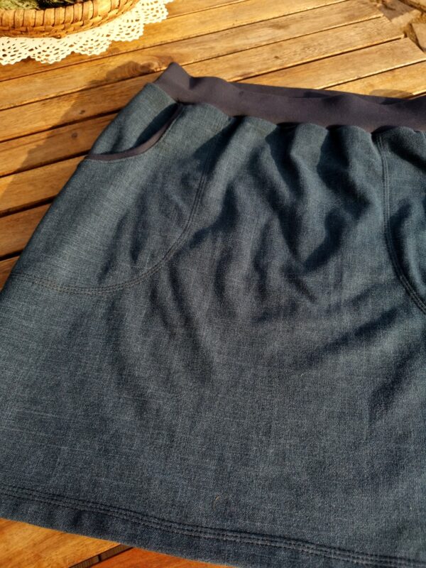 Modrá jeans sukně - Image 5