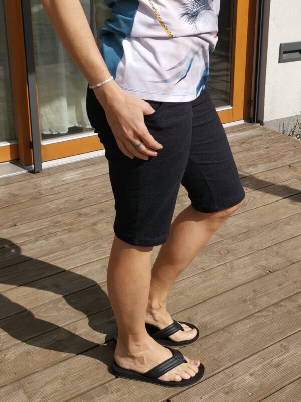 Černé jeans kraťasy - Image 2