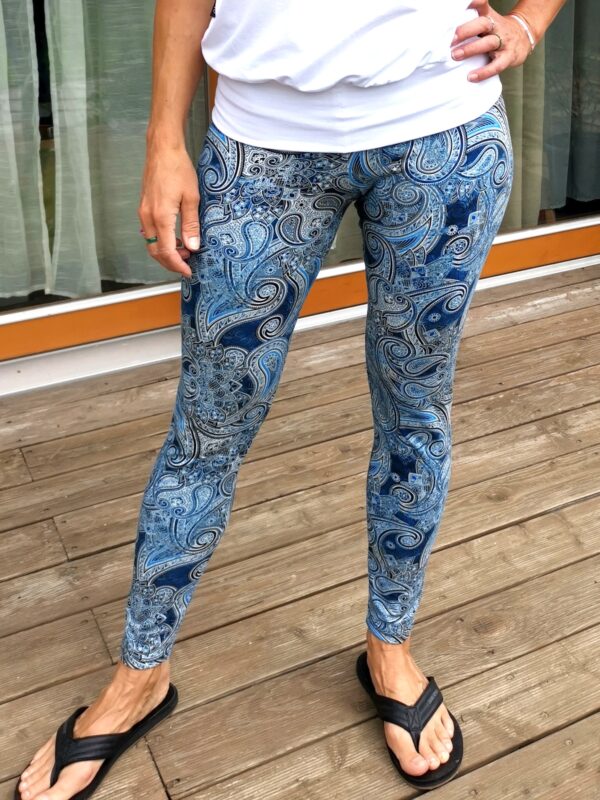 Leginy modré paisley - Image 3
