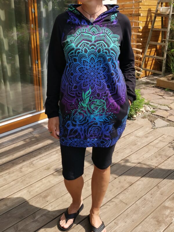 Mikina fialová mandala - Image 2