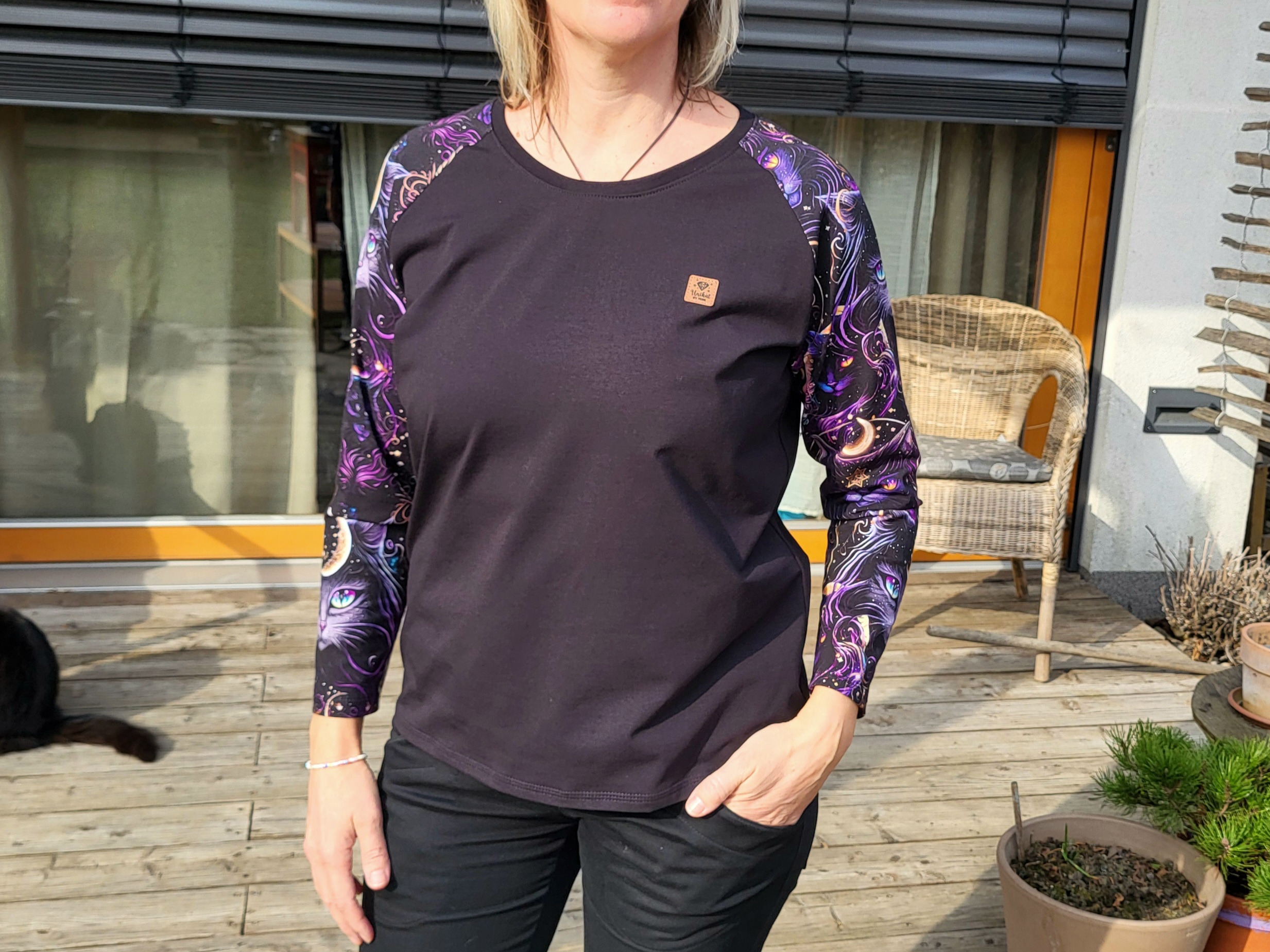 Tričko s kočičími rukávy